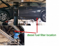 FUEL FILTER LOCATION ON 2011 MONDEO 2.0 tdci