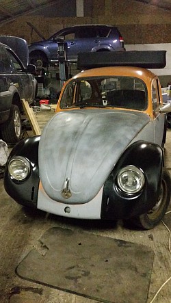 1974 beetle new wings fitted