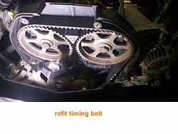 Timing belt on 1.8 freelander petrol